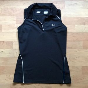 Sleeveless golf polo